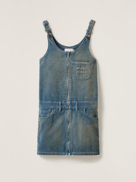 Miu Miu Washed corduroy mini-dress