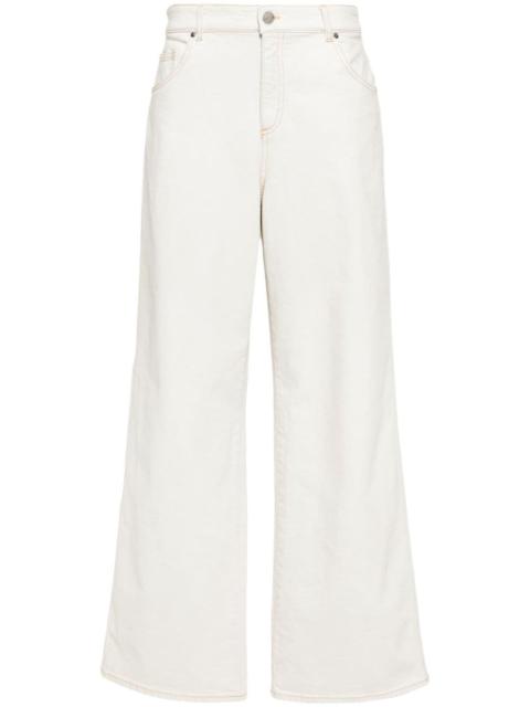 Blumarine bleach-wash boyfriend jeans