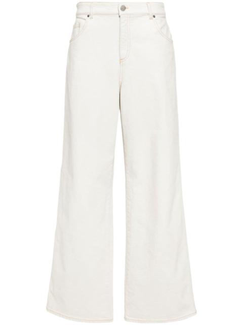 Blumarine bleach-wash boyfriend jeans