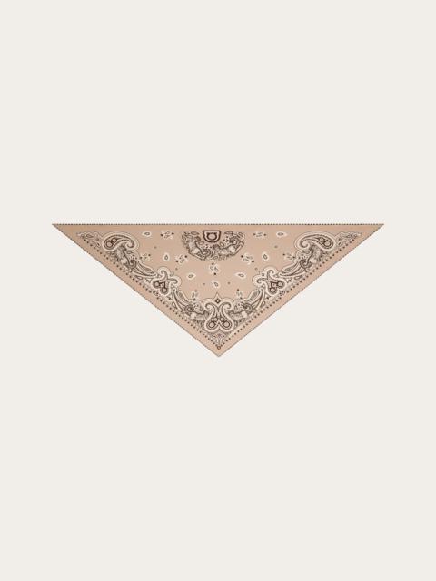 FERRAGAMO Arabesque print triangle scarf