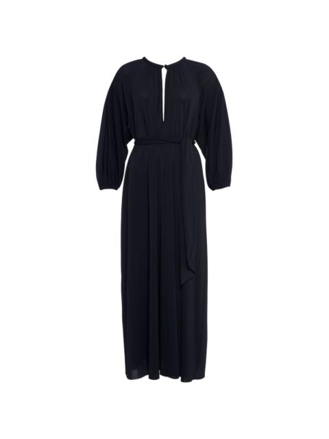 Adela belted maxi dress