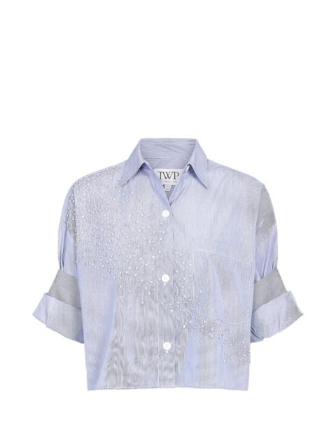 TWP Next Ex Shirt striped crystal shirt