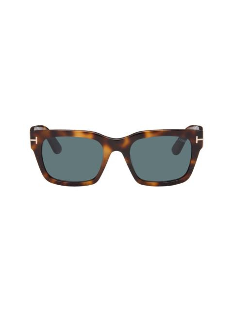 TOM FORD Brown Andy Sunglasses