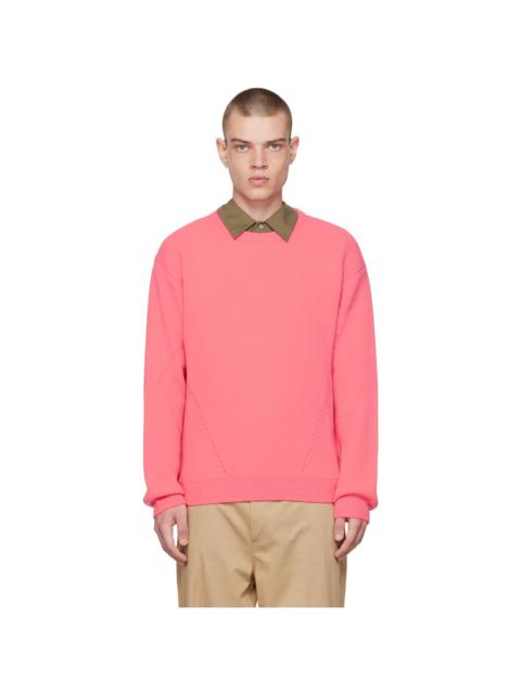 SOLID HOMME Pink Crewneck Sweater
