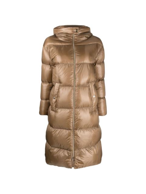 padded hooded coat