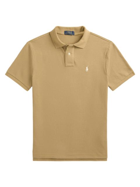 Polo Ralph Lauren Men's Custom-Slim-Fit Mesh Polo Shirt - Cafe Tan