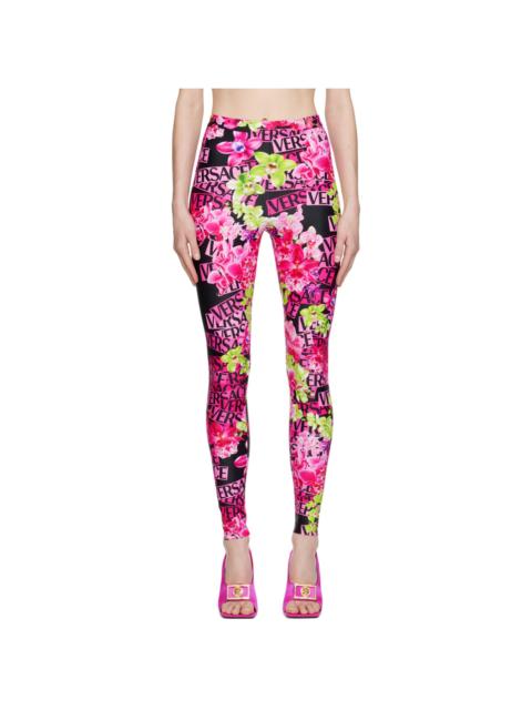 VERSACE Pink Orchid Leggings