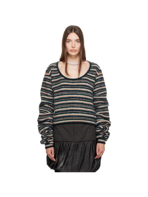 Kiko Kostadinov Multicolor Striped Curl Sweater
