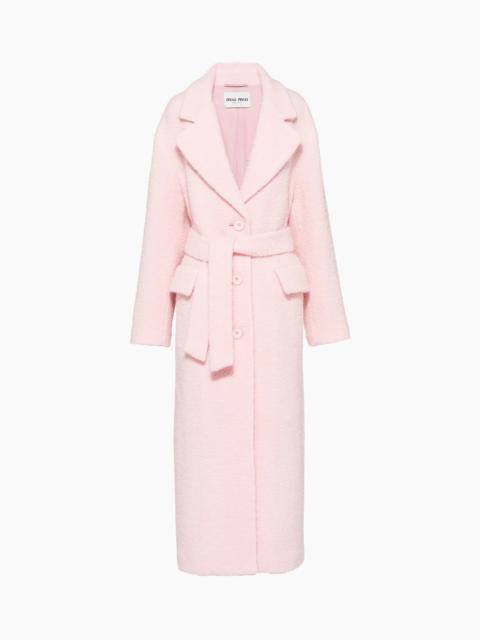 Miu Miu Single-breasted bouclé coat