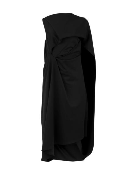 entire studios SIDE DRAPE DRESS BLACK