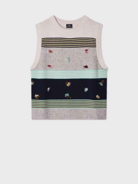 Paul Smith Women's Block Stripe Knitted Tank Top with Tassels