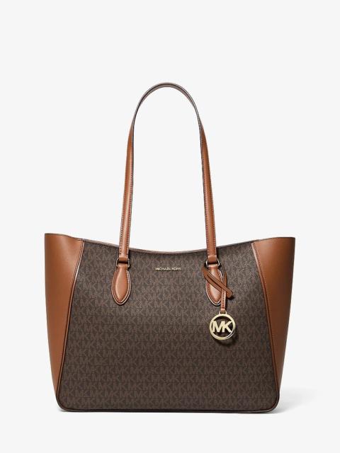 MICHAEL KORS Jet Set Travel Large Signature Logo 3-in-1 Tote Bag