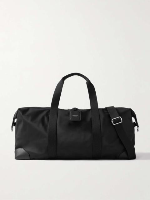 Heritage Clipper Medium Full-Grain Leather-Trimmed Nylon Holdall