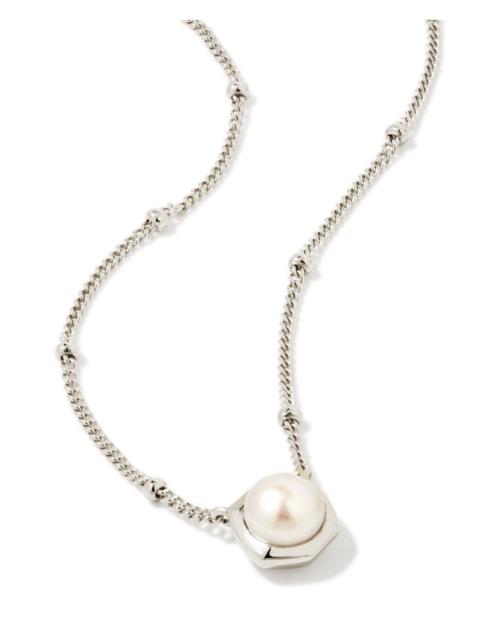 KENDRA SCOTT Davie Pearl Sterling Silver Pendant Necklace in Freshwater Cultured Pearl