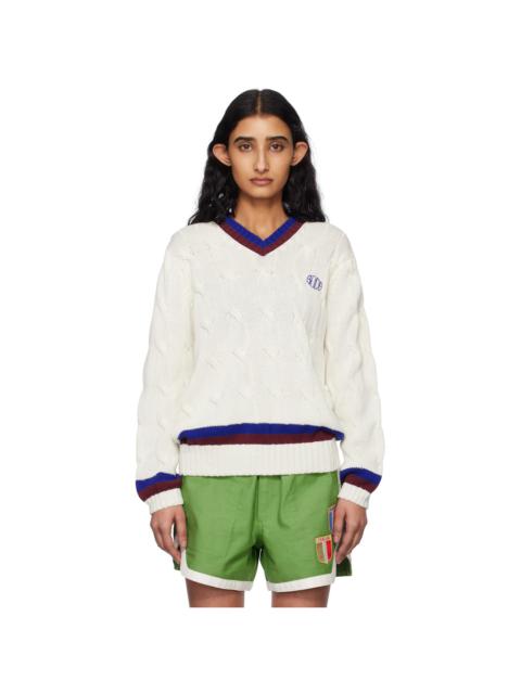 BODE White Tennis Sweater