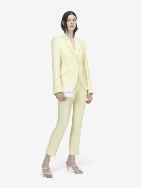 Alexander McQueen Wool Gabardine Single-breasted Jacket