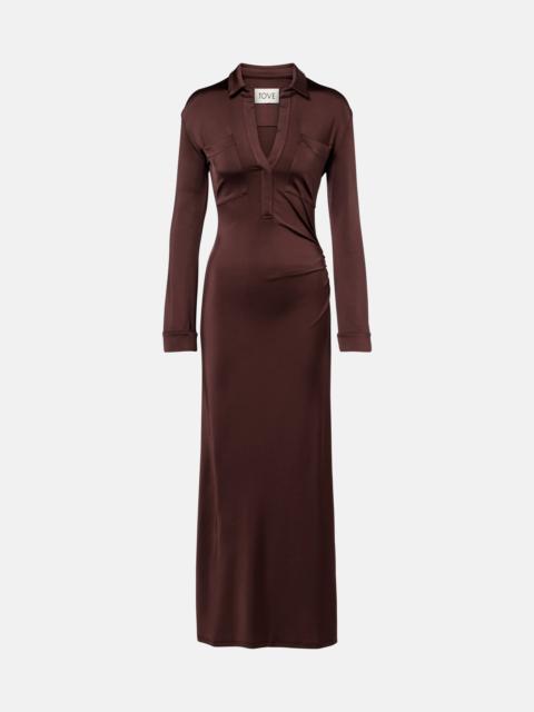 TOVE Iana jersey shirt dress