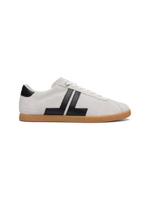 Lanvin Off-White & Black Glen 2.0 Leather Sneakers