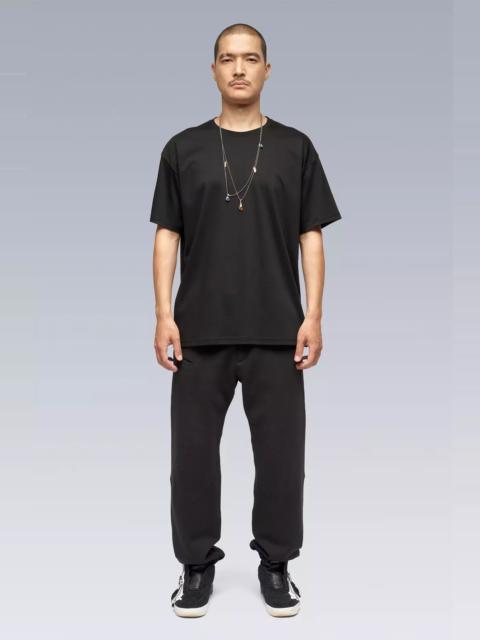 S24-PR-A 100% Cotton Mercerized Short Sleeve T-shirt Black