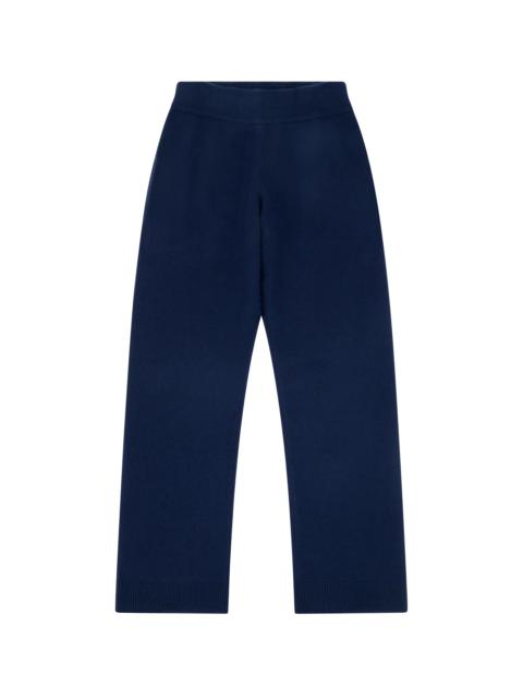 entire studios KNIT CASHMERE LOUNGE PANT NAVY