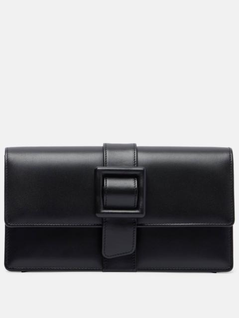 Manolo Blahnik Maygot leather clutch
