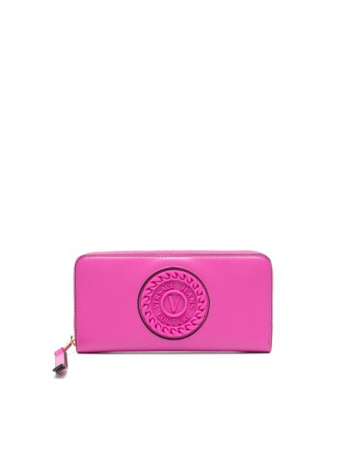 VERSACE JEANS COUTURE logo-debossed zipped wallet
