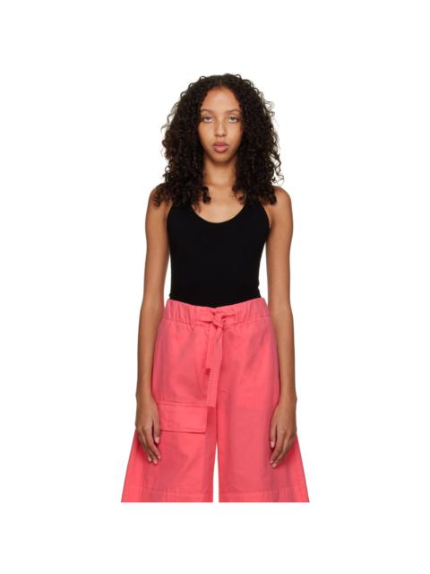 Dries Van Noten Black Halter Bodysuit