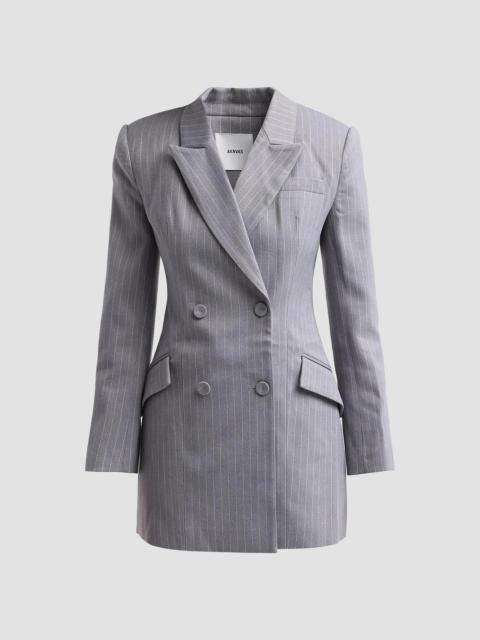 AKNVAS Women's Zoe Blazer Mini Dress - Grey White