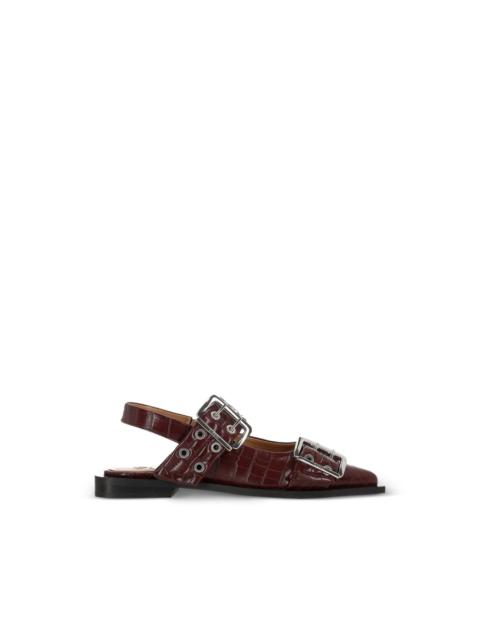 GANNI Buckle ballet flats