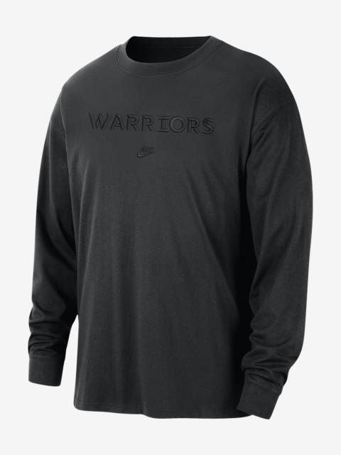 Golden State Warriors Courtside Premium Essential Men's Nike NBA Long-Sleeve T-Shirt