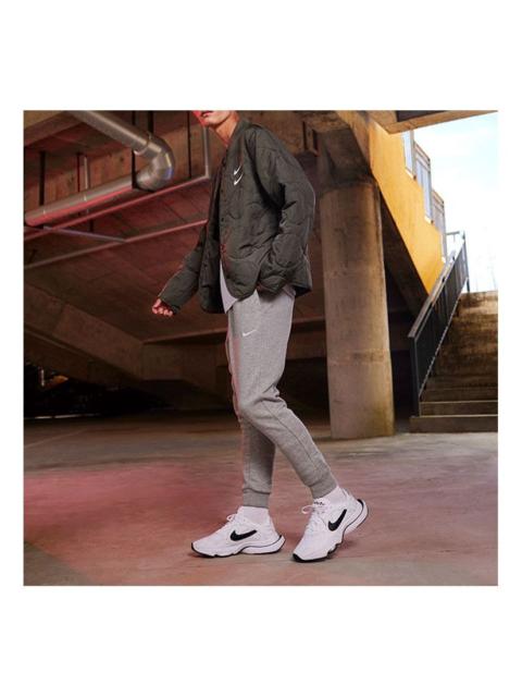 Nike Nike Fleece Stay Warm Solid Color Casual Sports Bundle Feet Pants Gray 905236-063