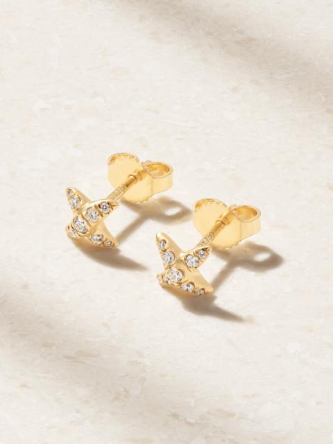 DAVID YURMAN Crossover 18-karat Gold And Diamond Earrings