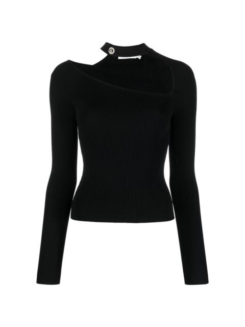 SIMKHAI cut-out detail knitted top
