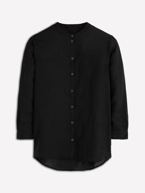 BODEN Longline Linen Shirt-Black