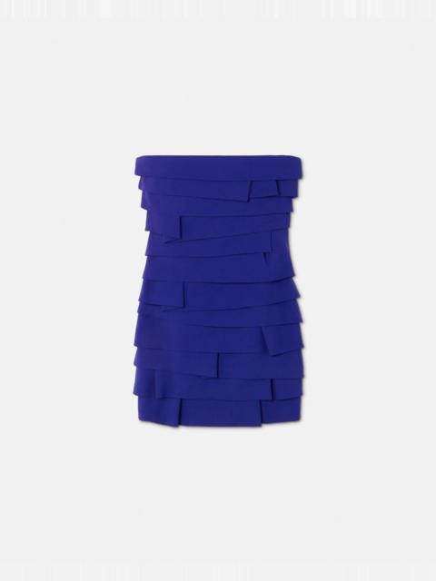 VERSACE Envers Satin Strapless Mini Dress