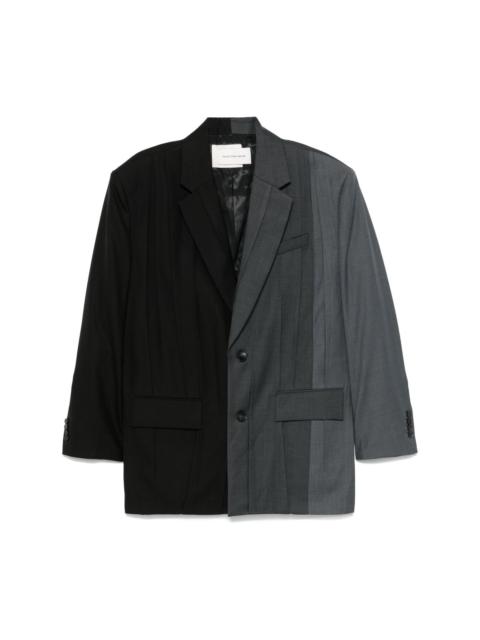 pleated blazer