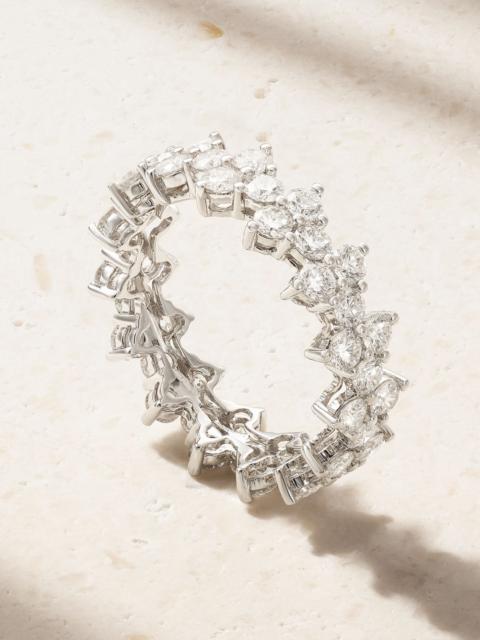 ANITA KO Triangle Eternity 18-karat white gold diamond ring Gold