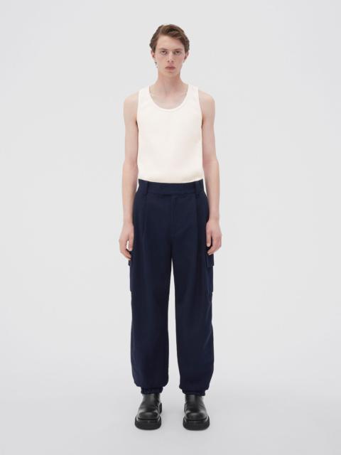 Bottega Veneta double cotton canvas cargo trousers