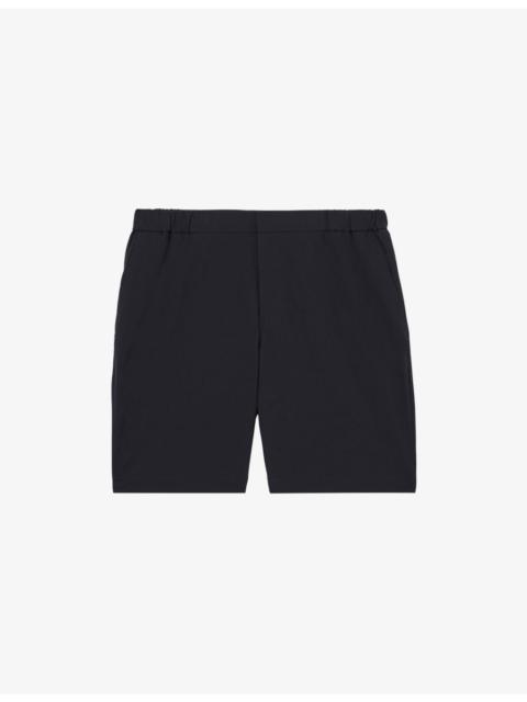 REISS Drawstring Elasticated-Waist Stretch-Woven Chino Shorts