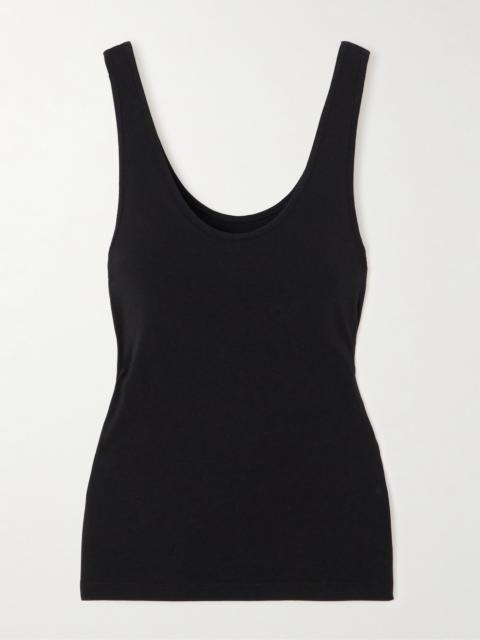 Another Tomorrow Stretch Lyocell And Organic Cotton-blend Jersey Tank Top