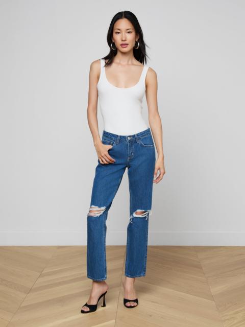 L'AGENCE Nevia Slouchy Straight-Leg Jean