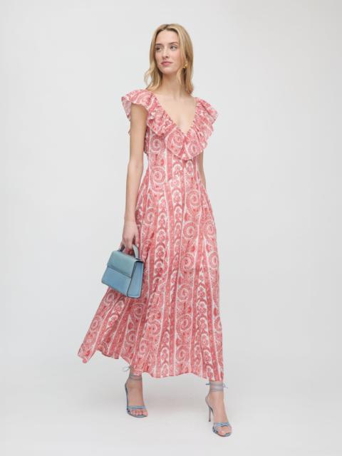 Hill House Home The Milani Dress - Coral Corsica Paisley