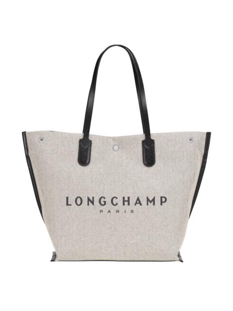 Longchamp Roseau L Tote bag Ecru - Canvas
