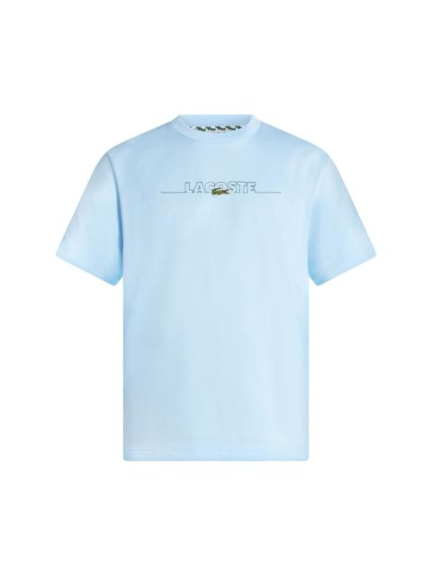 logo-embroidered T-shirt