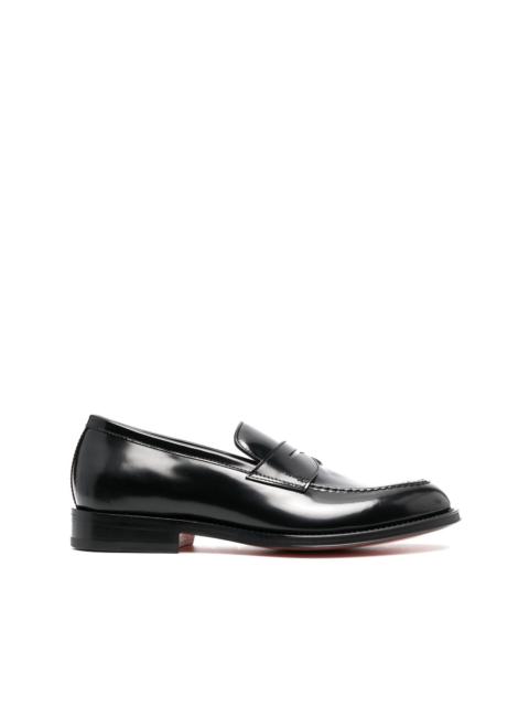 Santoni almond-toe loafers