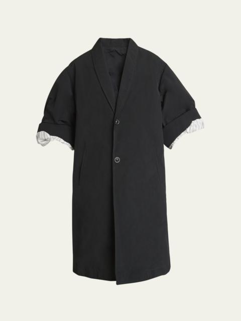 Maison Margiela Nylon Cuff-Sleeve Coat