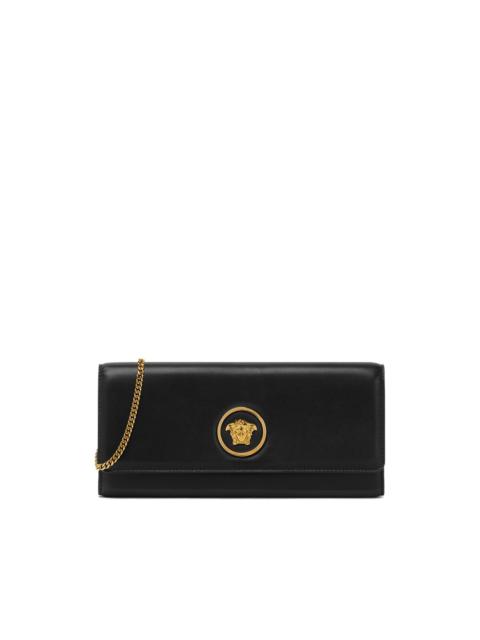 VERSACE medusa-plaque calfskin shoulder bag