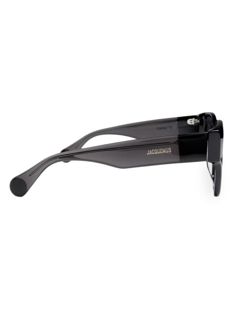 JACQUEMUS Men's Baci 50MM Square Sunglasses - Multi Black