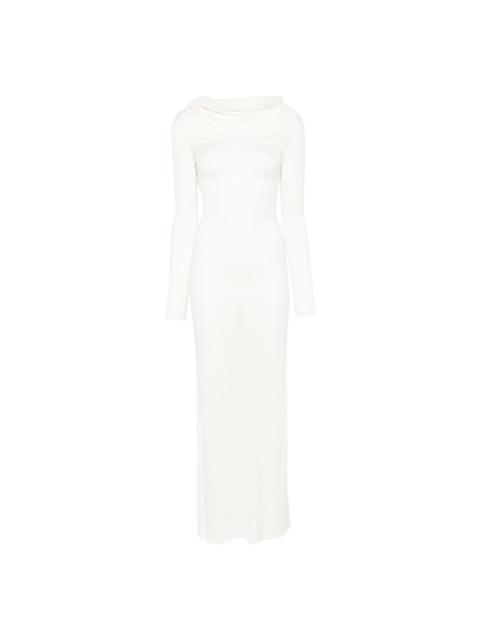 fine-knit maxi dress