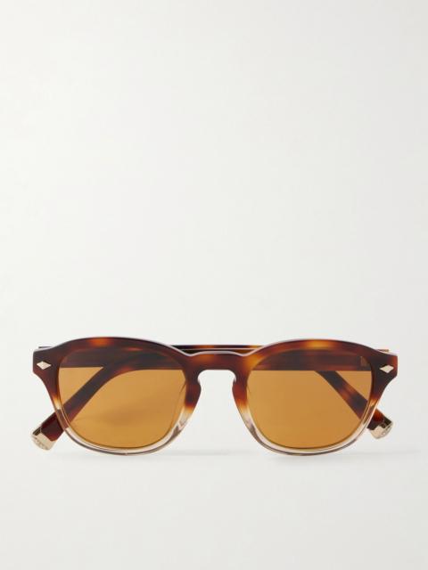 Brunello Cucinelli Round-frame tortoiseshell acetate sunglasses Tortoiseshell